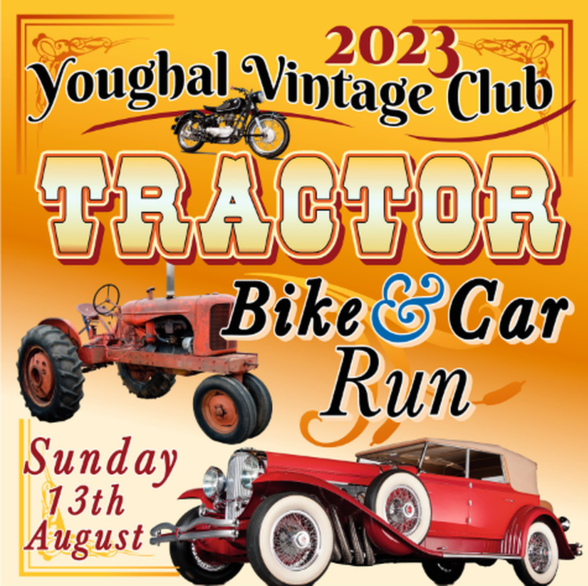 Youghal Vintage Club Vehicle Run 2023 Poster